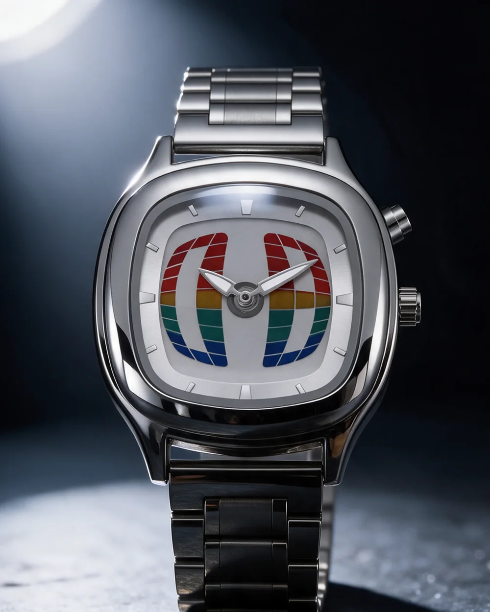 ORBIS Millenium Chrome. Silbernes Zifferblatt · Spektrum-Orb.