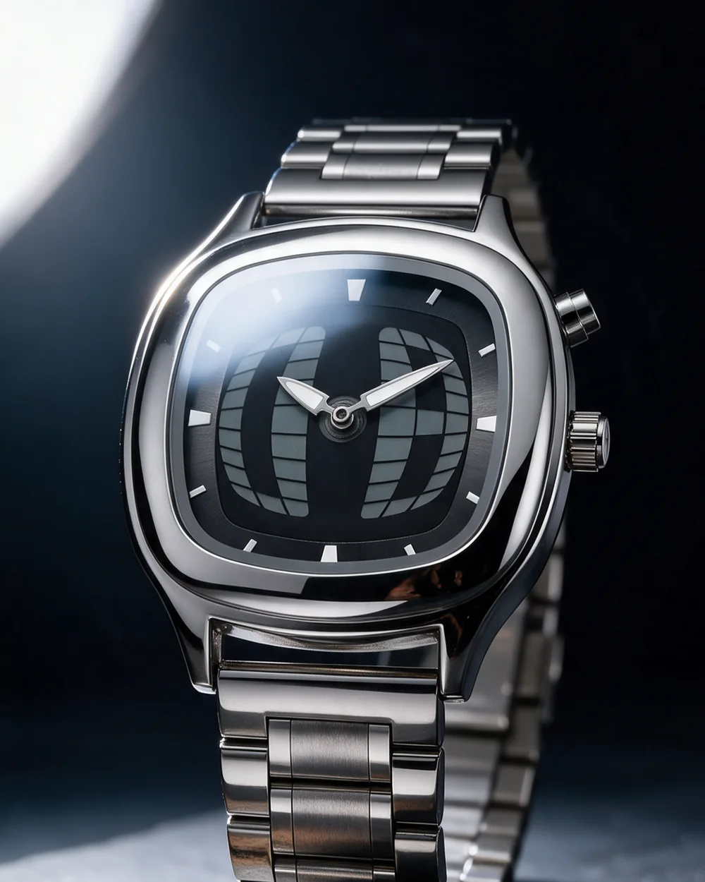 ORBIS Millenium Onyx. Schwarzes Zifferblatt · Silberner Orb.